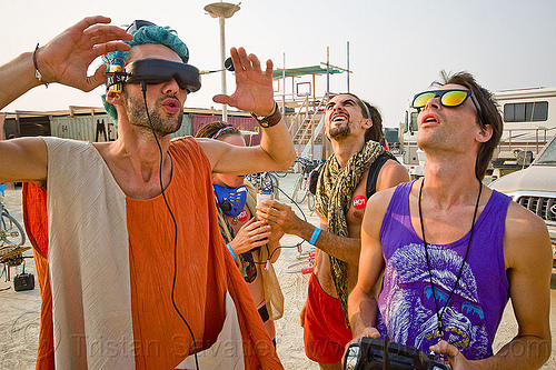 burning man - virtual reality video feed from remote controlled drone, drone, men, rc, remote controlled, uav, unmaned aerial vehicle, virtual reality goggles, vr goggles