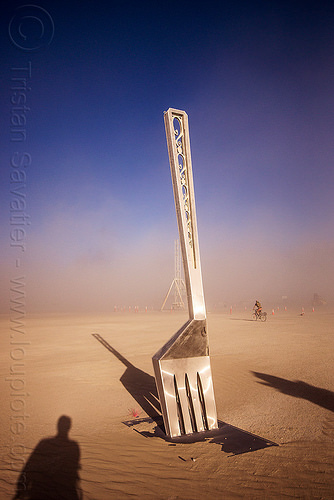 burning man - wtf? what the fork?, sculpture