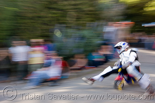 byobw - "bring your own big wheel" race - toy tricycles (san francisco), big wheel, drift trikes, full face helmet, motorcycle helmet, moving fast, potrero hill, race, speed, speeding, toy tricycle, toy trike, trike-drifting