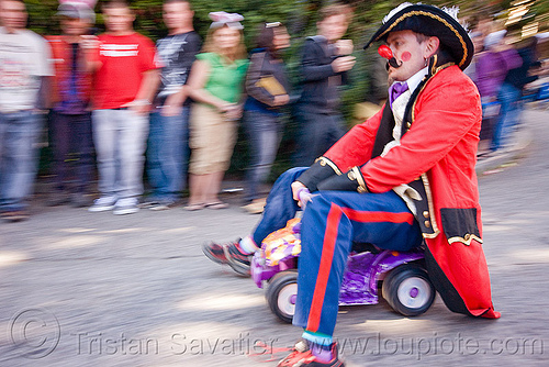 byobw - "bring your own big wheel" race - toy tricycles (san francisco), big wheel, byobw 2011, drift trikes, military costume, moving fast, potrero hill, race, speed, speeding, toy tricycle, toy trike, trike-drifting