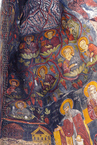 byzantine fresco - Sümela monastery (turkey), byzantine art, frescoes, orthodox christian, painting, sacred art, sumela, sümela monastery, trabzon