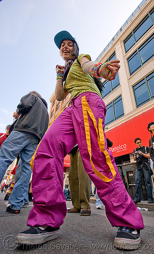 candy kid dancing - how weird street faire (san francisco), dancing, kandi raver, raver outfits, woman