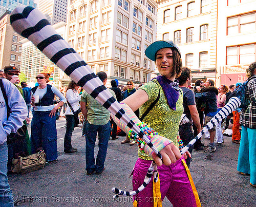 candy kid spinning poi - how weird street faire (san francisco), kandi raver, poi, raver outfits, woman