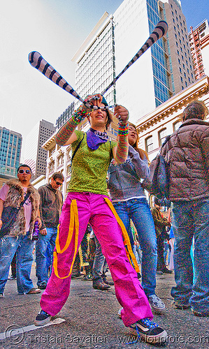 candy kid spinning poi - how weird street faire (san francisco), kandi raver, poi, raver outfits, woman