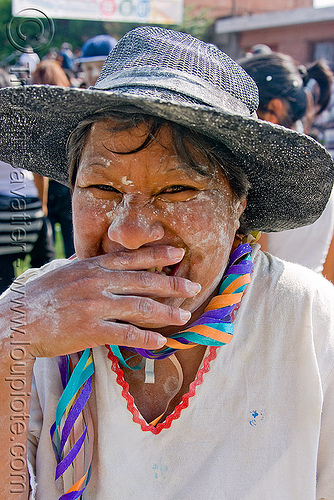 carnaval - carnival in jujuy capital (argentina), andean carnival, argentina, carnaval de la quebrada, jujuy capital, noroeste argentino, san salvador de jujuy, straw hat, woman