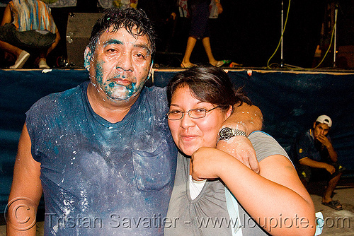 carnaval - carnival in jujuy capital (argentina), andean carnival, argentina, carnaval de la quebrada, face painting, facepaint, jujuy capital, man, noroeste argentino, paint, san salvador de jujuy, talk powder, woman