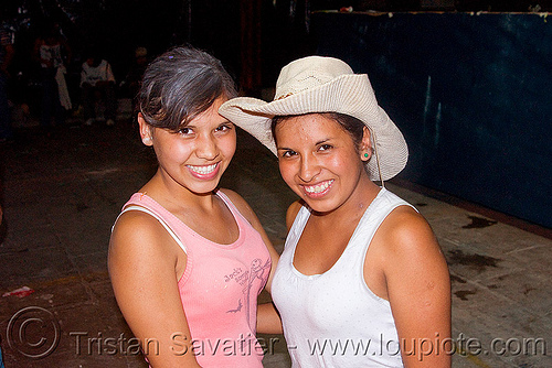 carnaval - carnival in jujuy capital (argentina), andean carnival, argentina, carnaval de la quebrada, cowboy hat, friends, girls, jujuy capital, noroeste argentino, san salvador de jujuy, women