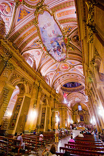 cathedral (córdoba, argentina), argentina, cathedral, ceiling, church, cordoba capital, córdoba capital, frescoes, noroeste argentino, painting
