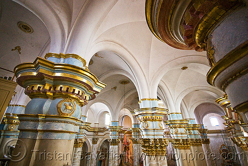 cathedral - potosi (bolivia), bolivia, catedral de potosí, cathedral, church, columns, inside, interior, vaults