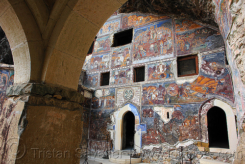 cave church - sümela monastery (turkey country), byzantine, frescoes, orthodox christian, painting, sumela, sümela monastery, trabzon