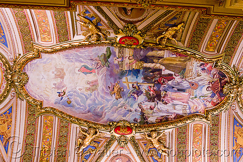 ceiling of the cathedral (córdoba, argentina), argentina, cathedral, ceiling, church, cordoba capital, córdoba capital, frescoes, noroeste argentino, painting