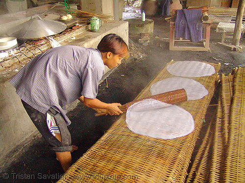 child labor - rice noddle factory - vietnam, child labor, food, rice noddle factory, rice noddles