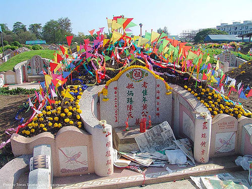 chinese grave - สุโขทัย - sukhothai - thailand, chinese cemetery, chinese grave, graveyard, sukhothai, tombstone, สุโขทัย