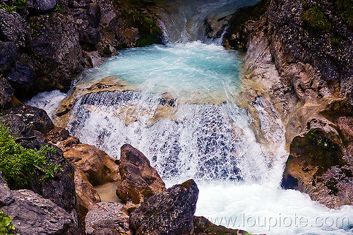 clear water from a mountain creek, near saalfelden (austria), austria, austrian alps, creek, falls, flowing, mountain river, mountains, saalfelden, waterfall