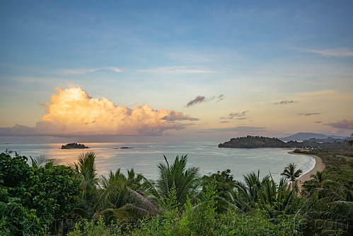 coastal landscape in northern sulawesi, beach, coast, forest, jungle, landscape, pantai, sea, seascape