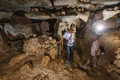 coffins in natural cave - londa - toraja cave burial site, burial site, cemetery, coffins, grave, graveyard, liang, londa burial cave, londa cave, man, tana toraja, tomb