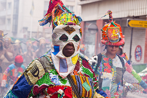 creole traditional mask - choukaj at the carnaval tropical de paris, caribbean, carnaval tropical, choukaj, colorful, costumes, creole, cr�\xa9ole, guadeloupe, indigenous culture, mask, masked, parade, traditional, tribal, west indies