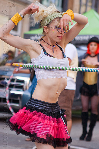 cressie mae hula hooping at how weird festival 2011 (san francisco), cressie mae, hooper, hulahoop, tutu, woman