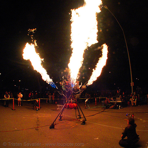 crucible fire arts festival 2007 (oakland, california), burning, fire art