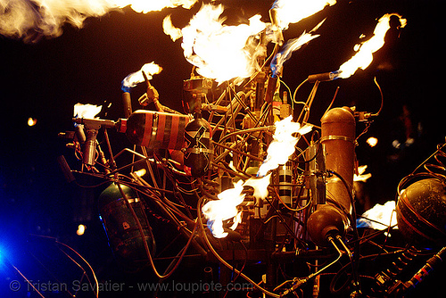 crucible fire arts festival 2007 (oakland, california), burning, fire art