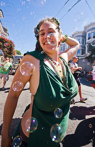 dancing in soap bubbles, carolina, dancing, haight street fair, soap bubbles, woman