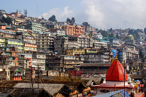 darjeeling cityscape (india), buildings, city, cityscape, darjeeling, hill, houses