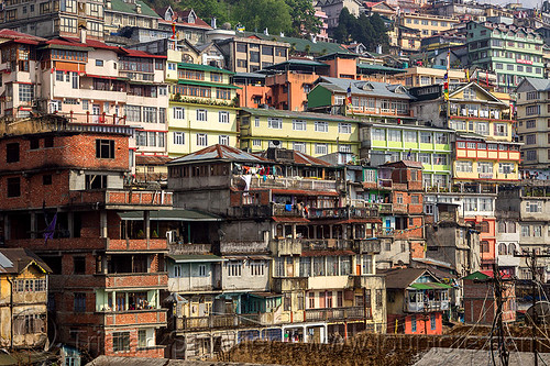 darjeeling cityscape (india), buildings, city, cityscape, darjeeling, hill, houses, india