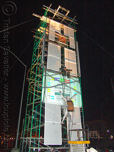 david therrien's installation, david therrien, electricity, man, performance