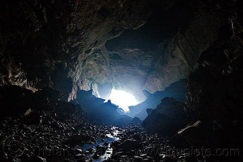 deer cave - mulu (borneo), backlight, borneo, cave mouth, caving, deer cave, gunung mulu national park, malaysia, natural cave, pebbles, spelunking