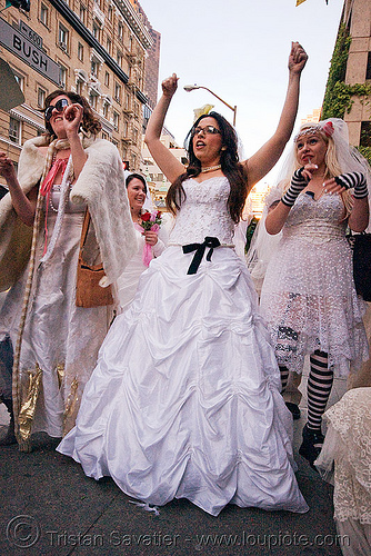 diana furka and other brides - brides of march (san francisco), bride, brides of march, wedding dress, white, woman
