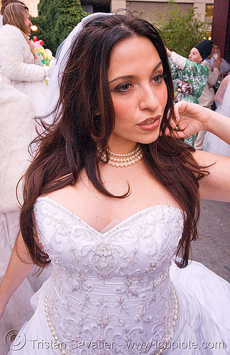 diana furka - brides of march (san francisco), bride, brides of march, wedding dress, white, woman