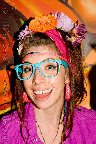 dorky girl, dorky, fashion, kandi kid, kandi raver, mural, nadia, painting, party, sand by the ton, woman