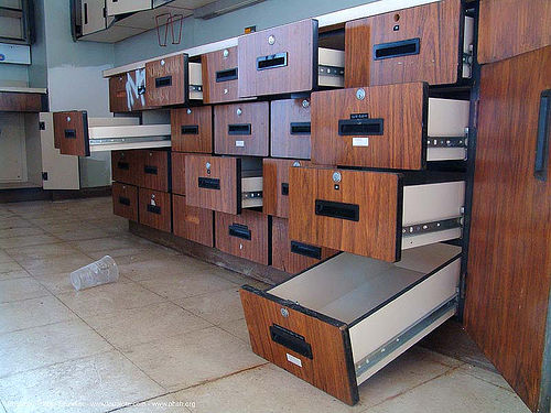 drawers - abandoned hospital (presidio, san francisco), abandoned building, abandoned hospital, graffiti, presidio hospital, presidio landmark apartments, trespassing