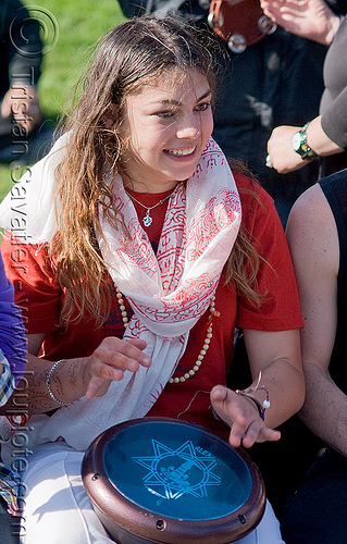 drummer girl - ahbra - golden gate park (san francisco), ahbra, djembe drum, drummer, woman