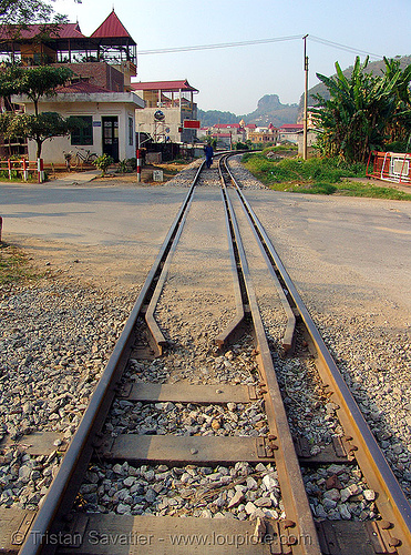 dual-gauge tracks - rails - vietnam, dual-gauge, lang sơn, mixed-gauge, rail tracks, railroad tracks, railway tracks, train tracks, vietnam