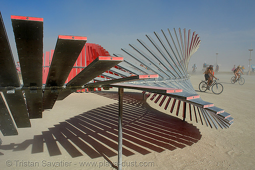 duel nature - burning man 2006, art installation, duel nature, kate raudenbush