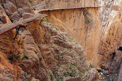 el caminito del rey - el chorro gorge (spain), canyon, cliff, desfiladero de los gaitanes, el caminito del rey, el camino del rey, el chorro, gorge, mountaineering, mountains, pathway, trail, via ferrata