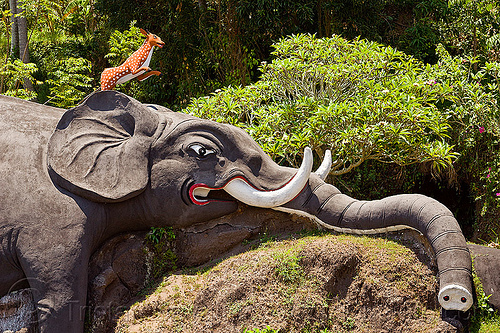 elephant sculpture in hindu temple (bali), bali, elephant sculpture, hindu temple, hinduism, reindeer sculpture