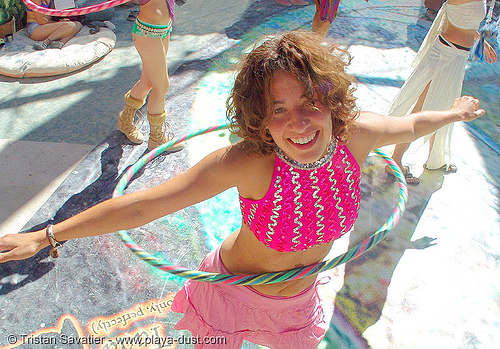 emily - burning man 2005, hula hoop