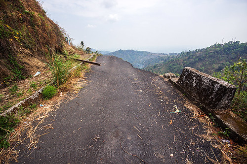 the end of the road - darjeeling road landslide (india), broken, darjeeling, india, mountain road, tindharia landslide