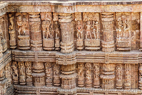 erotic sculptures at the konark sun temple (india), erotic sculptures, high-relief, hindu temple, hinduism, india, konark sun temple, maithuna