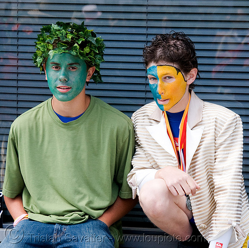 face paint - how weird street faire (san francisco), face painting, facepaint, guys, men