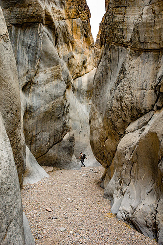 fall canyon - marble rock in the narrows - death valley national park (california), death valley, fall canyon, hiking, marble rock, narrows