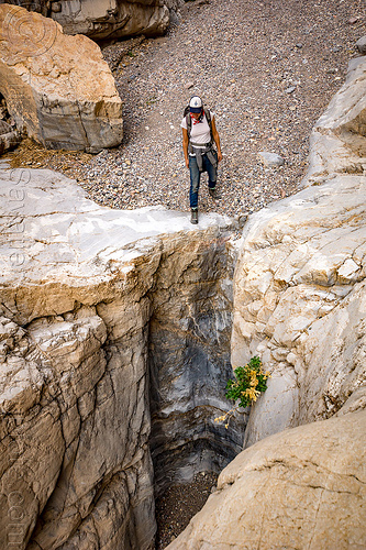 fall canyon - top of the dry waterfall - death valley national park (california), death valley, fall canyon, hiking