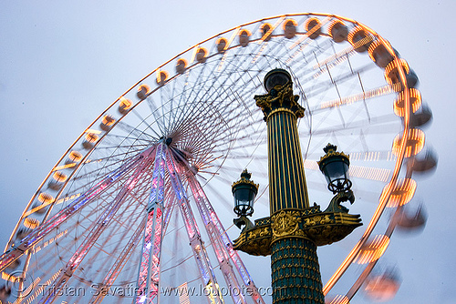 ferris wheel (grande roue) - place de la concorde (paris), ferris wheel, grande roue, moving, place de la concorde, tuilleries