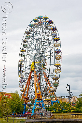 ferris wheel - parque de la costa - tigre (argentina), amusement park, argentina, delta de tigre, ferris wheel, river, tres bocas