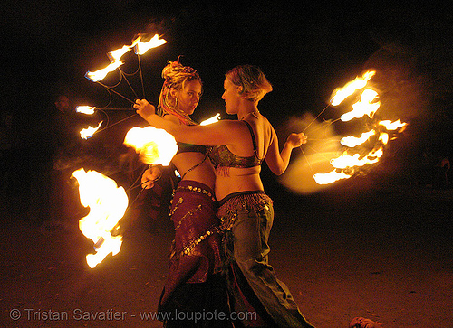 fire artists (bomtribe), fire dancer, fire dancing, fire fans, fire performer, fire spinning, night, spinning fire