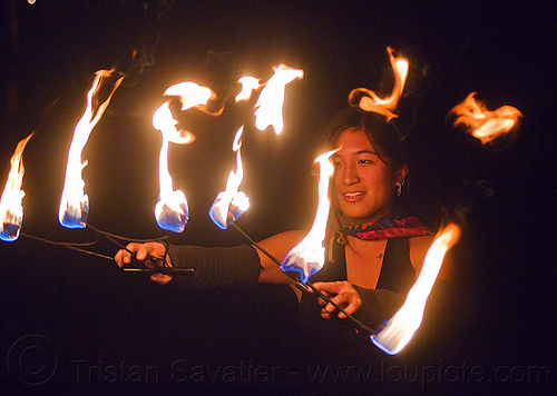 fire dancer "mel" with fire fans, fire dancer, fire dancing, fire fans, fire performer, mel, night, woman