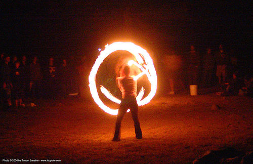 fire-dancer - rainbow gathering - hippie, fire dancer, fire dancing, fire performer, fire poi, fire spinning, hippie, night, spinning fire