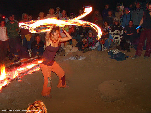 fire-dancer - rainbow gathering - hippie, fire dancer, fire dancing, fire performer, fire poi, fire spinning, hippie, night, spinning fire